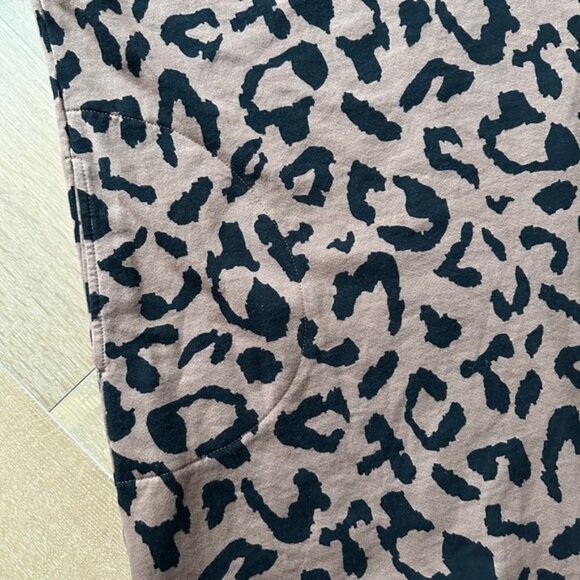 Velvet Leopard Puff Sleeve Mini Dress Size Small - Picture 8 of 10